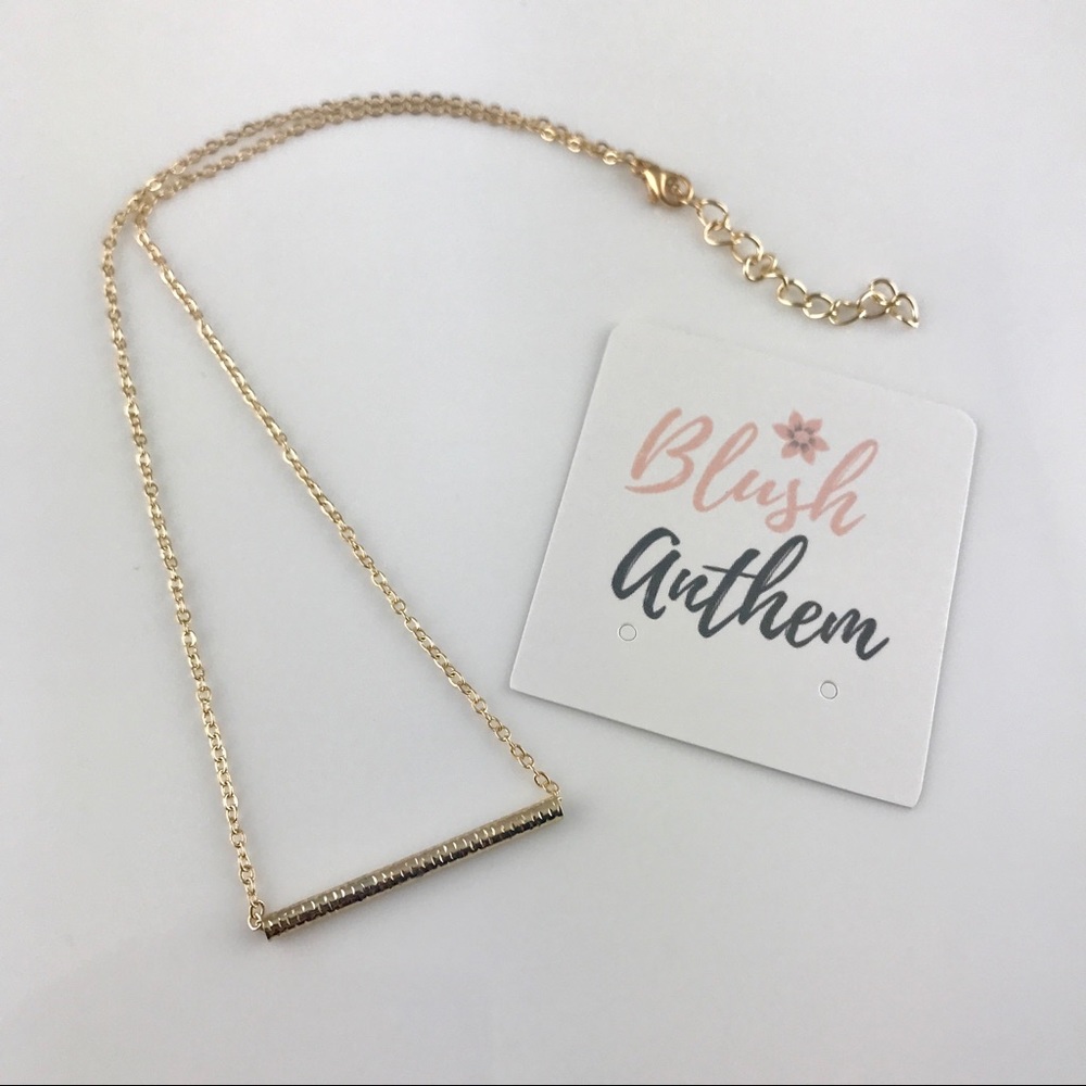 3 for $25⚡️textured tube bar necklace - Picture 4 of 7